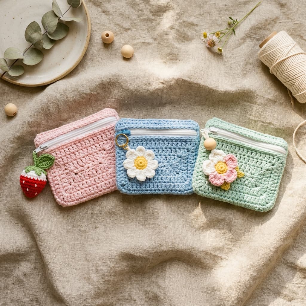 Cherry Blossom Coin Pouch